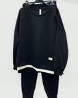 Completo Comfy Chic con Felpa e Pantalone Coordinato