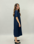 Abito in denim leggero con tasche