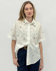 Camicia con Applicazioni Gioiello