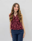Camicia con volant