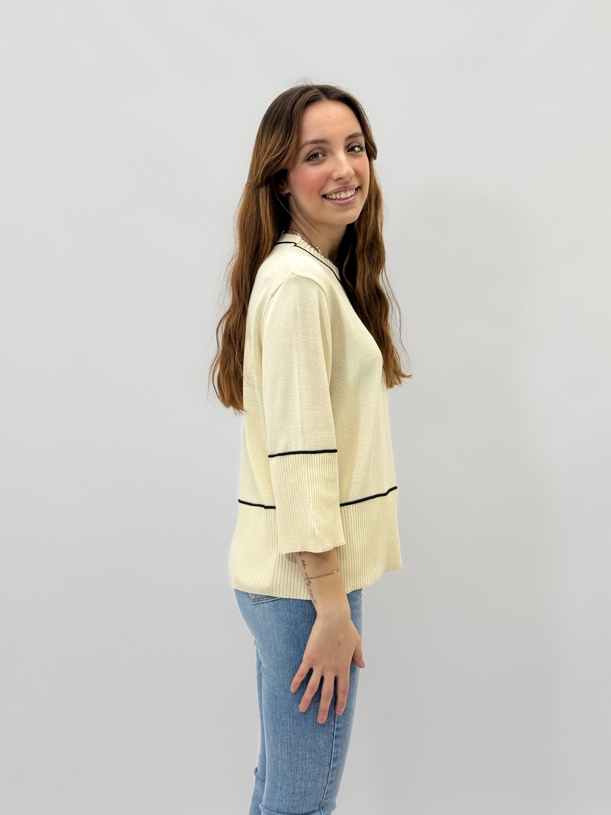 Maglia morbida con dettagli