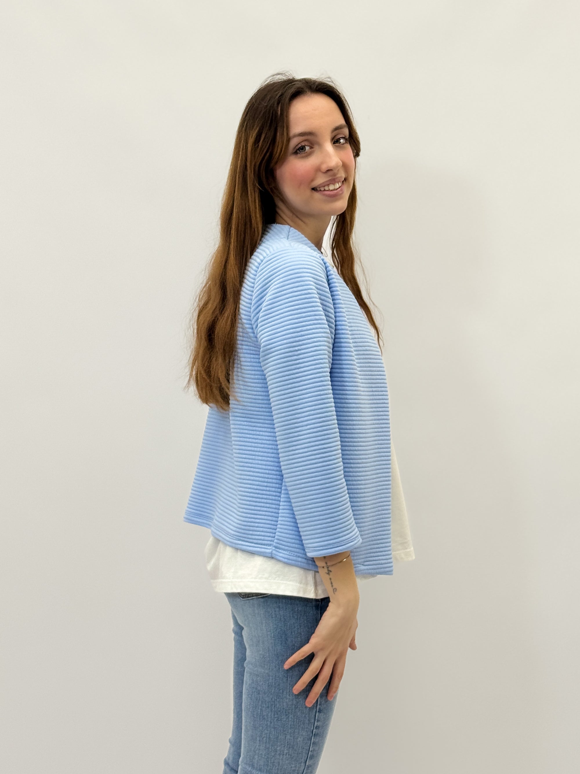 Giacca aperta con texture