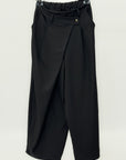 Pantalone Palazzo Vita Alta con Pences Stile Elegante