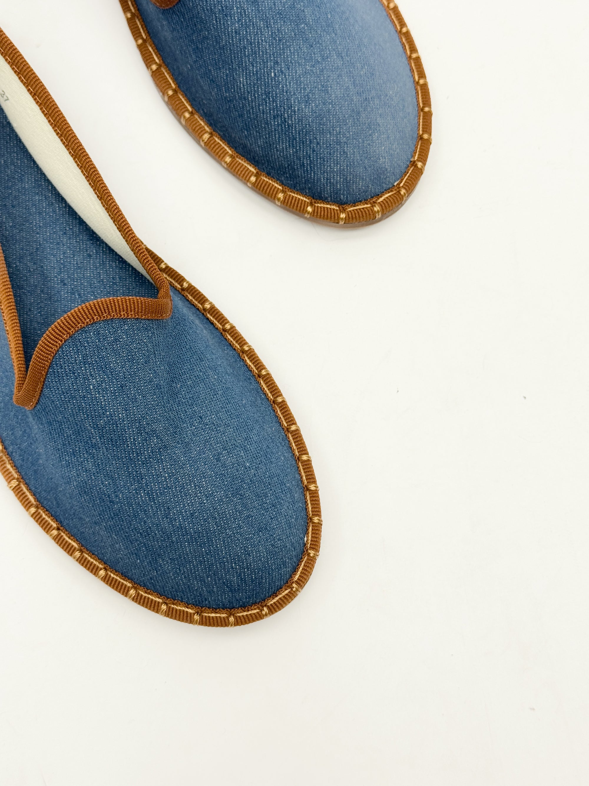 Friulane in velluto con bordo