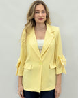 Giacca con Maniche a Fiocco e Taglio Elegante