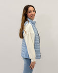 Piumino gilet con zip