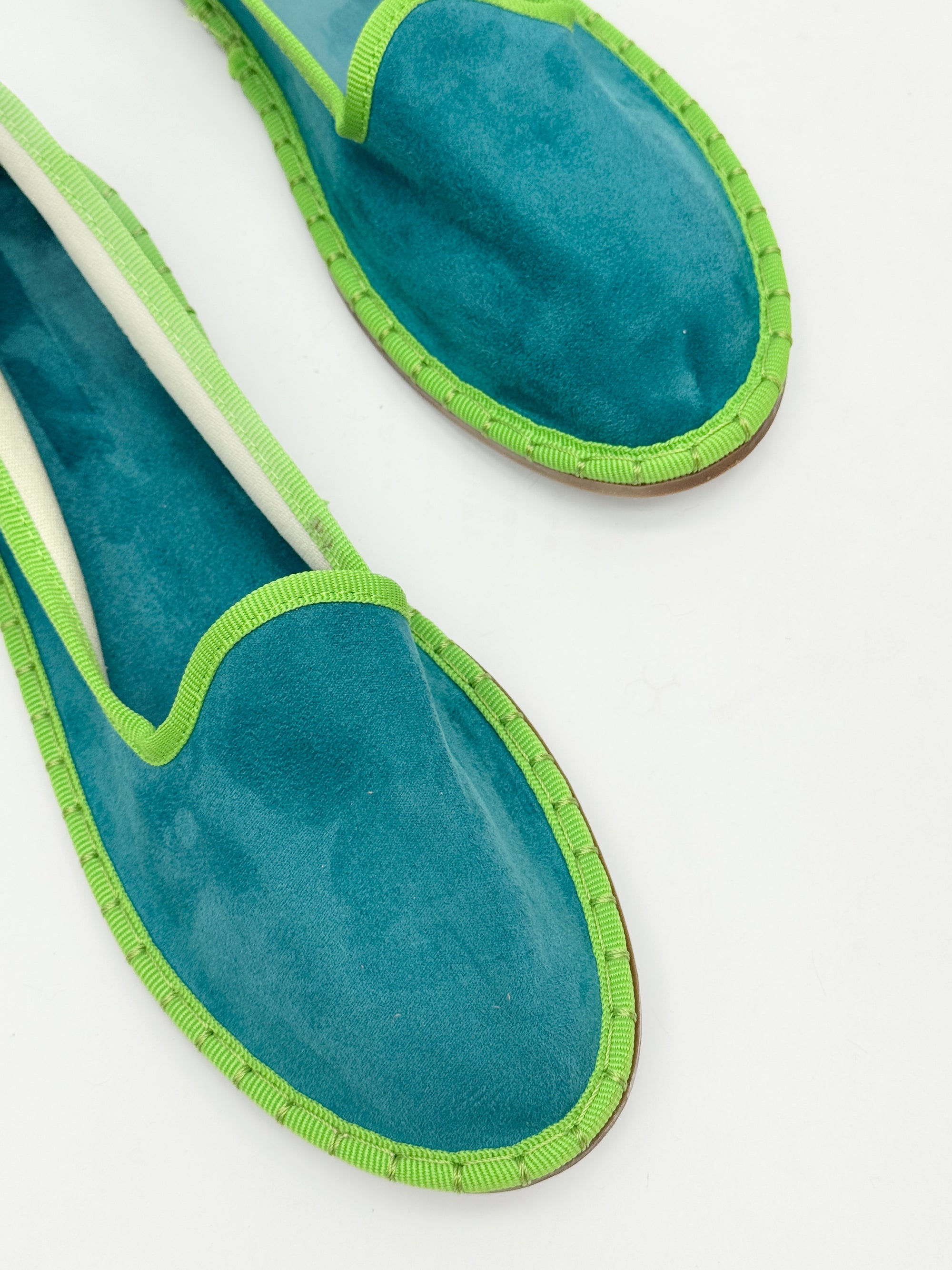 Friulane in velluto con bordo