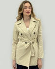 Trench Donna Doppiopetto con Cintura