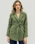 Trench Donna Doppiopetto con Cintura