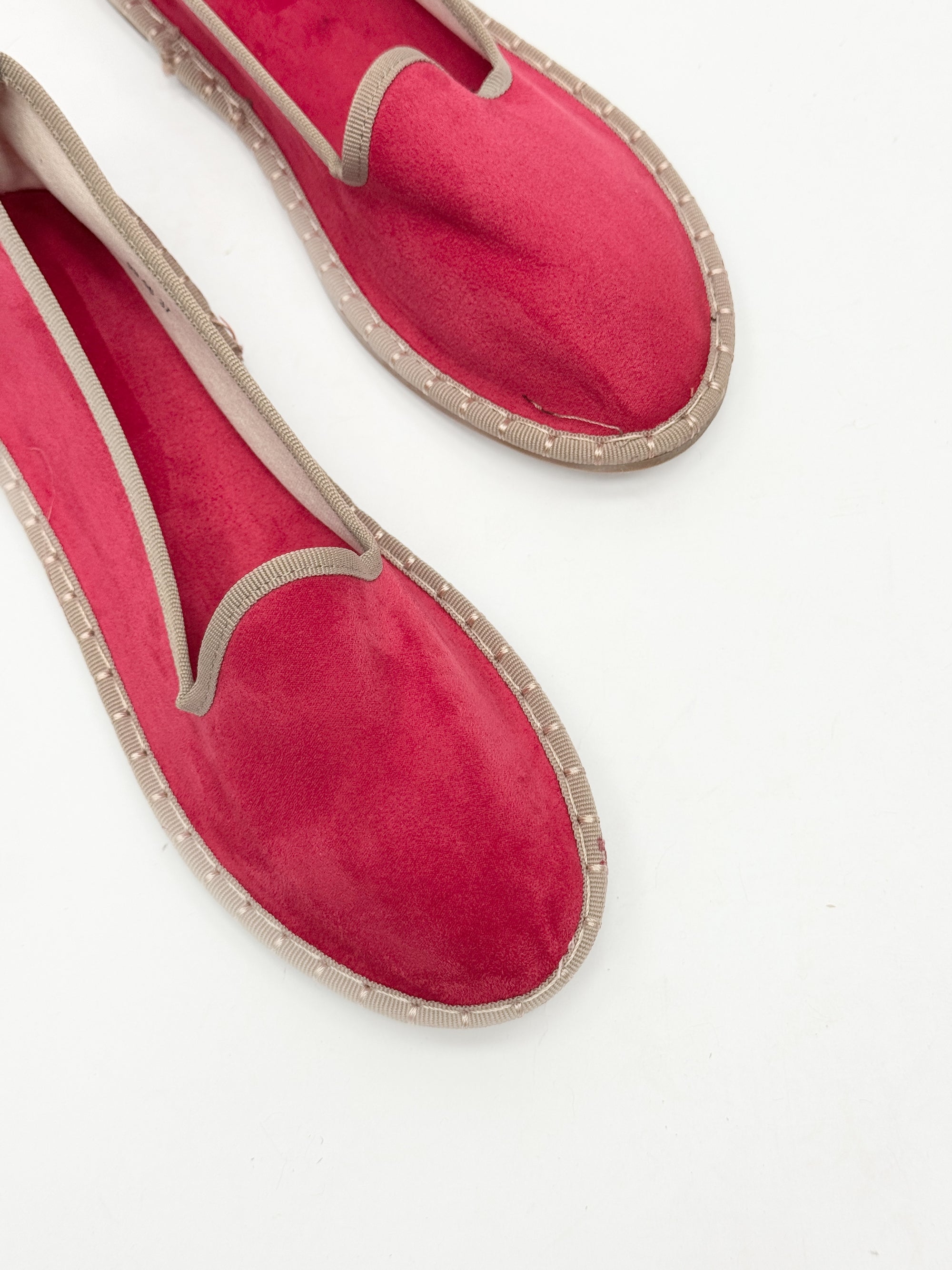 Friulane in velluto con bordo