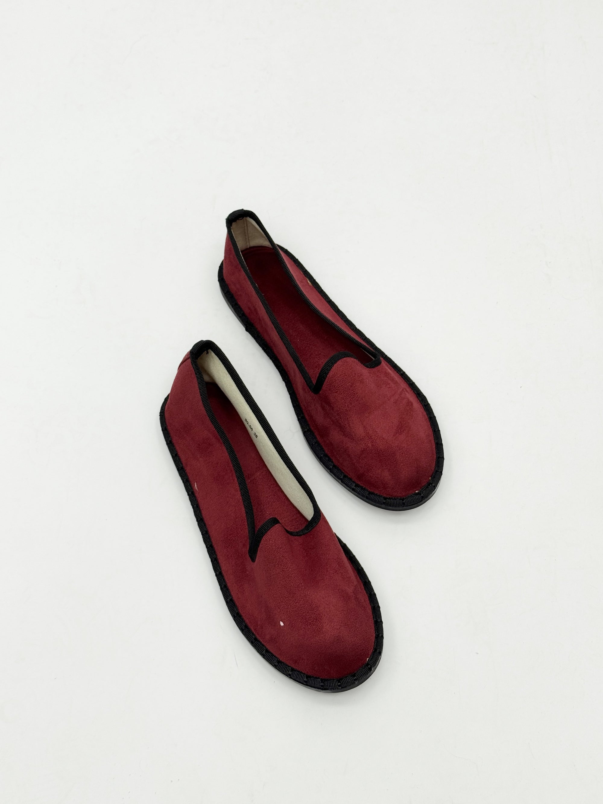 Friulane in velluto con bordo