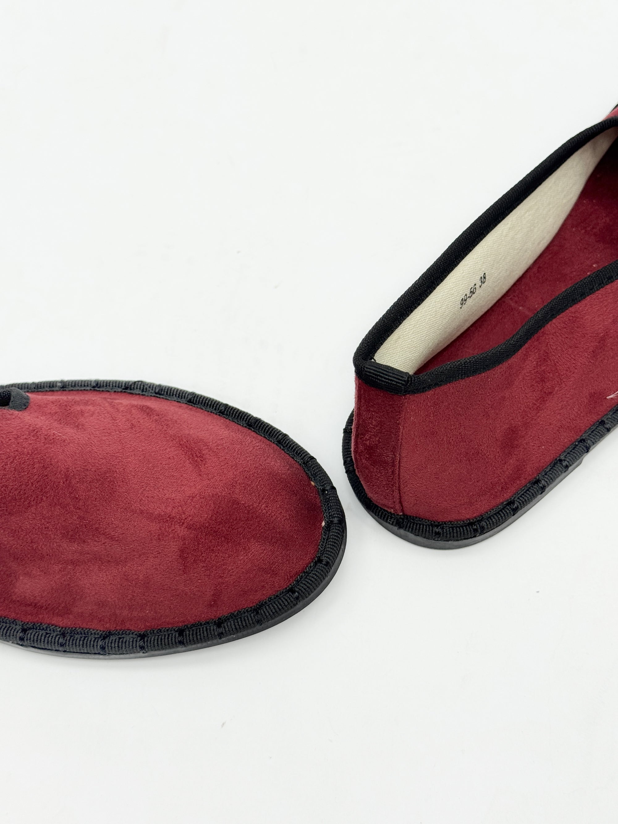 Friulane in velluto con bordo