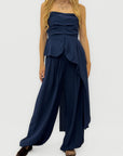 Completo Amanda con Top Fascia e Pantaloni Fluidi