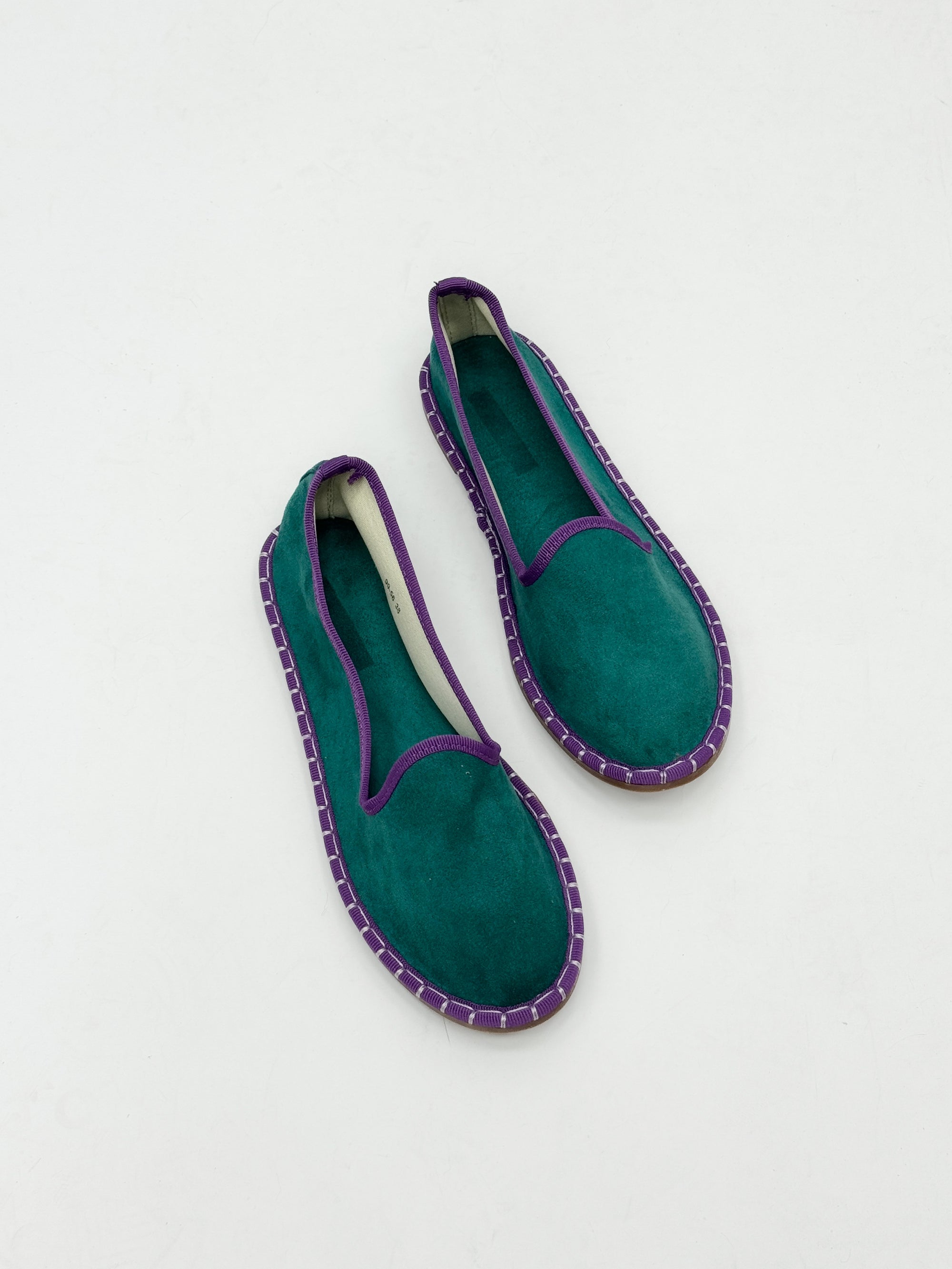 Friulane in velluto con bordo