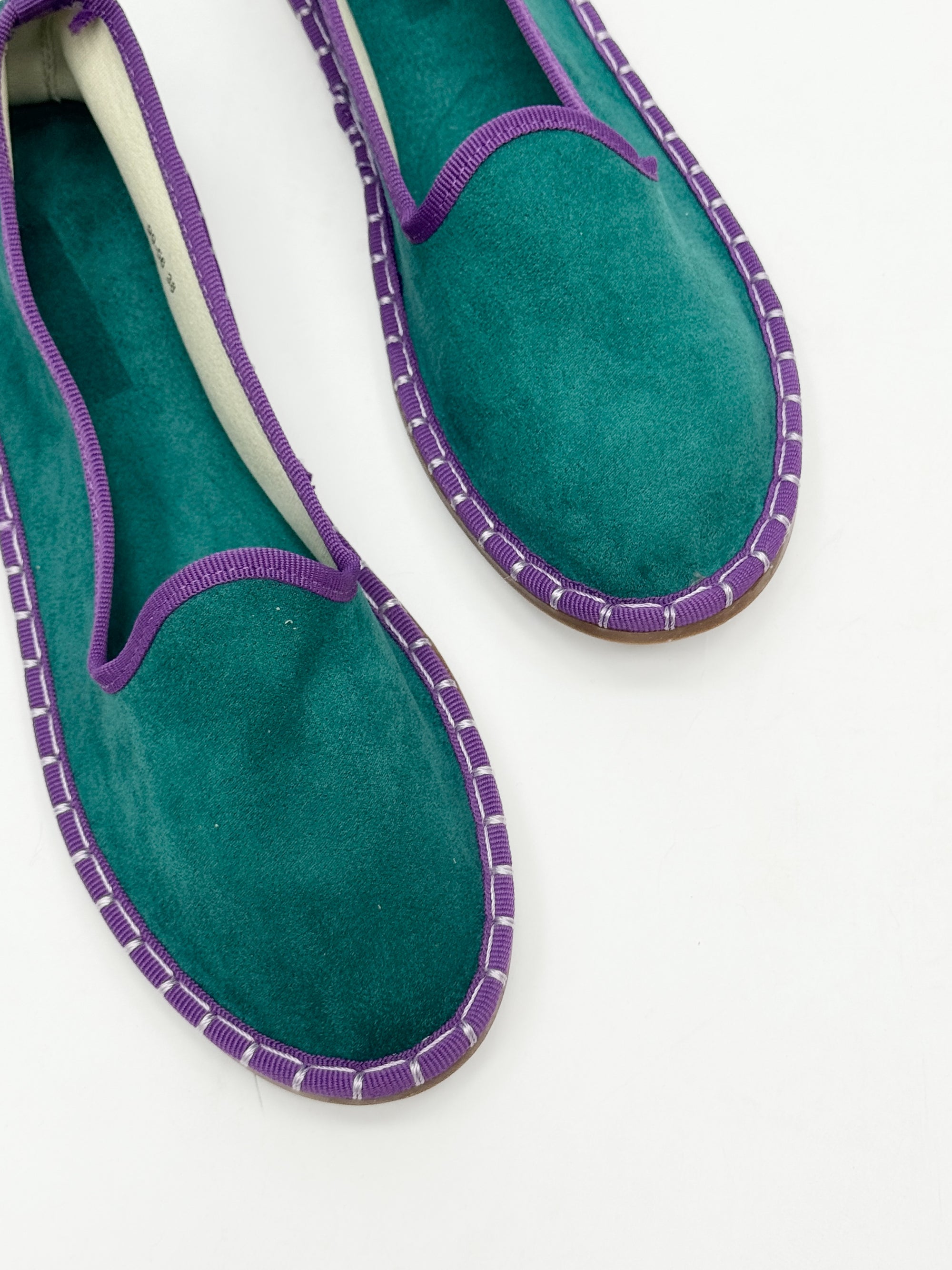 Friulane in velluto con bordo