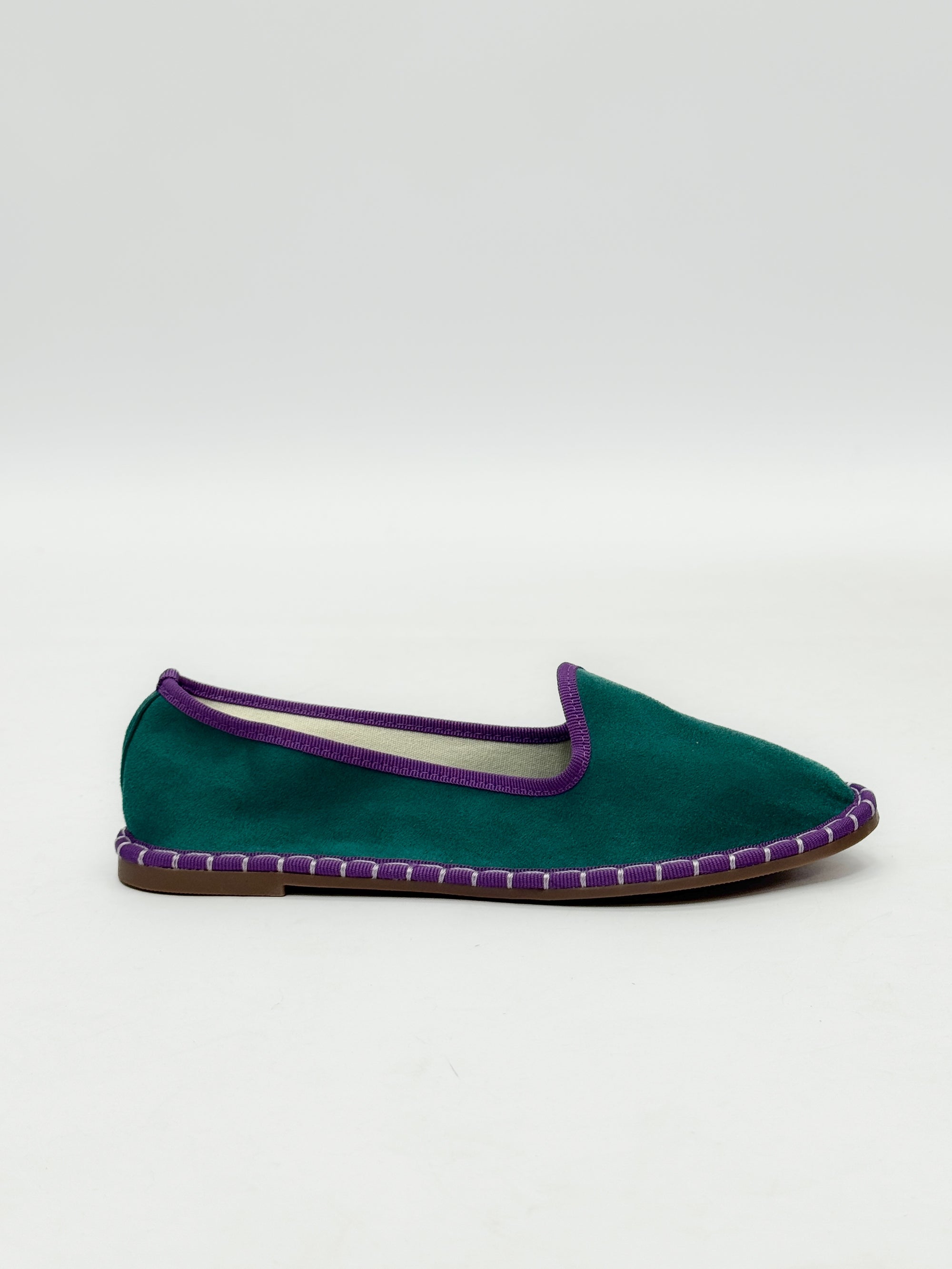 Friulane in velluto con bordo