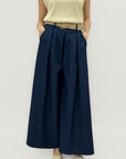Pantalone Palazzo Donna Vita Alta con Pince