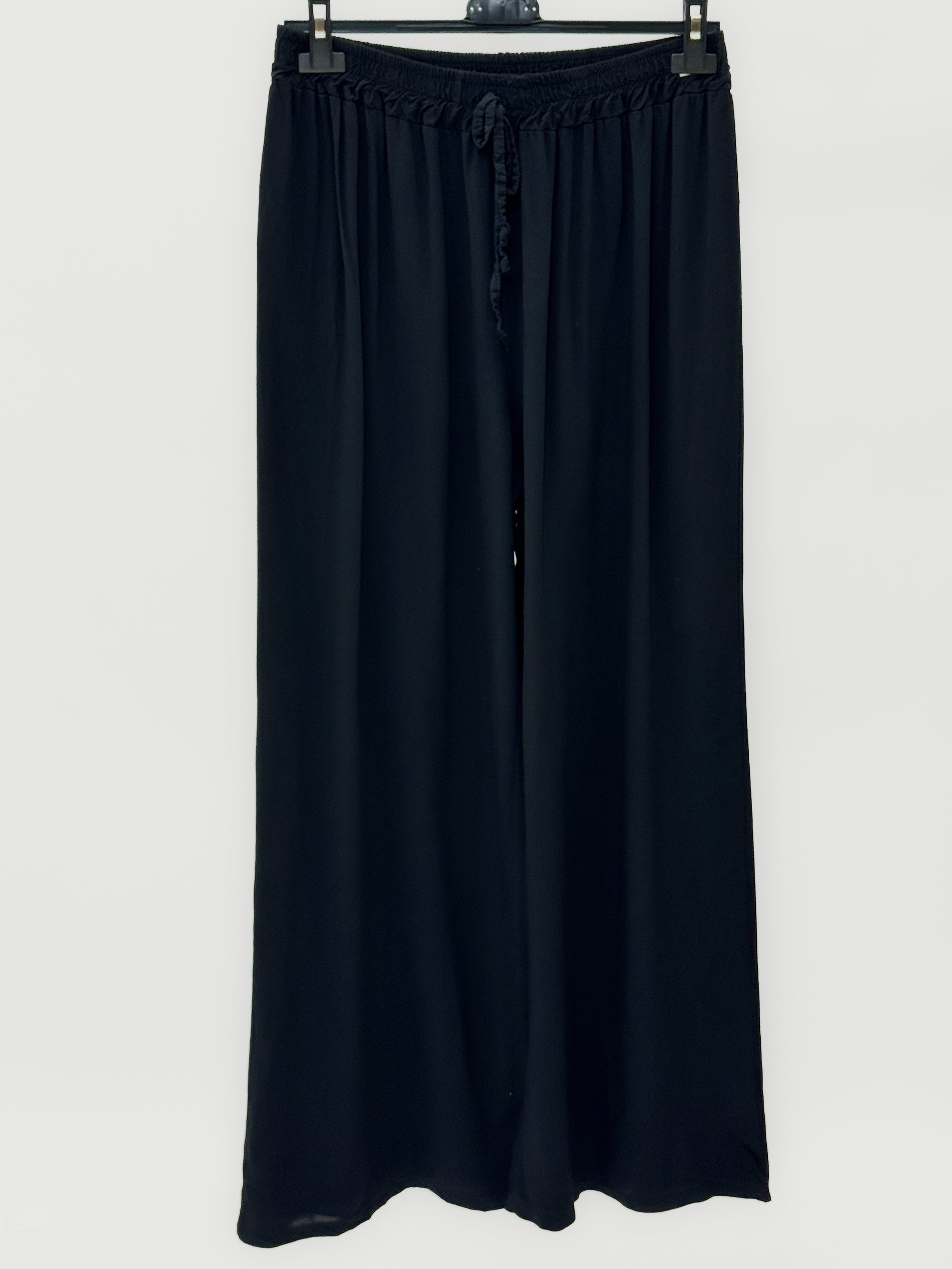Pantaloni Palazzo con Vita Elasticizzata