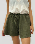 Pantaloncini Comfy in Tessuto Mosso