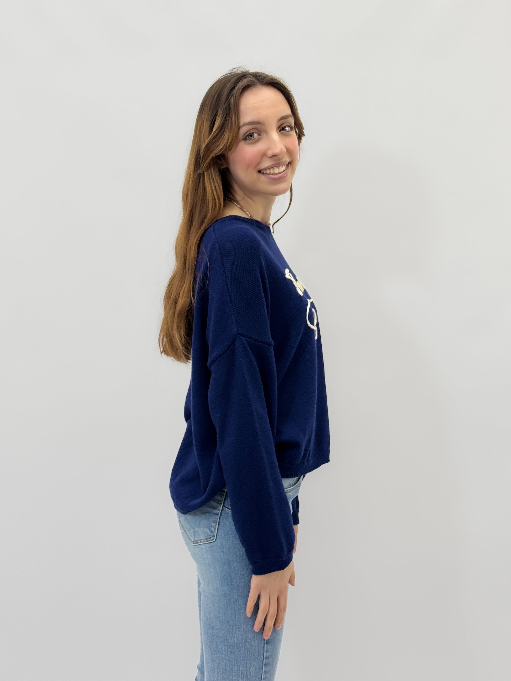 Maglia con scritto &quot;flower&quot;