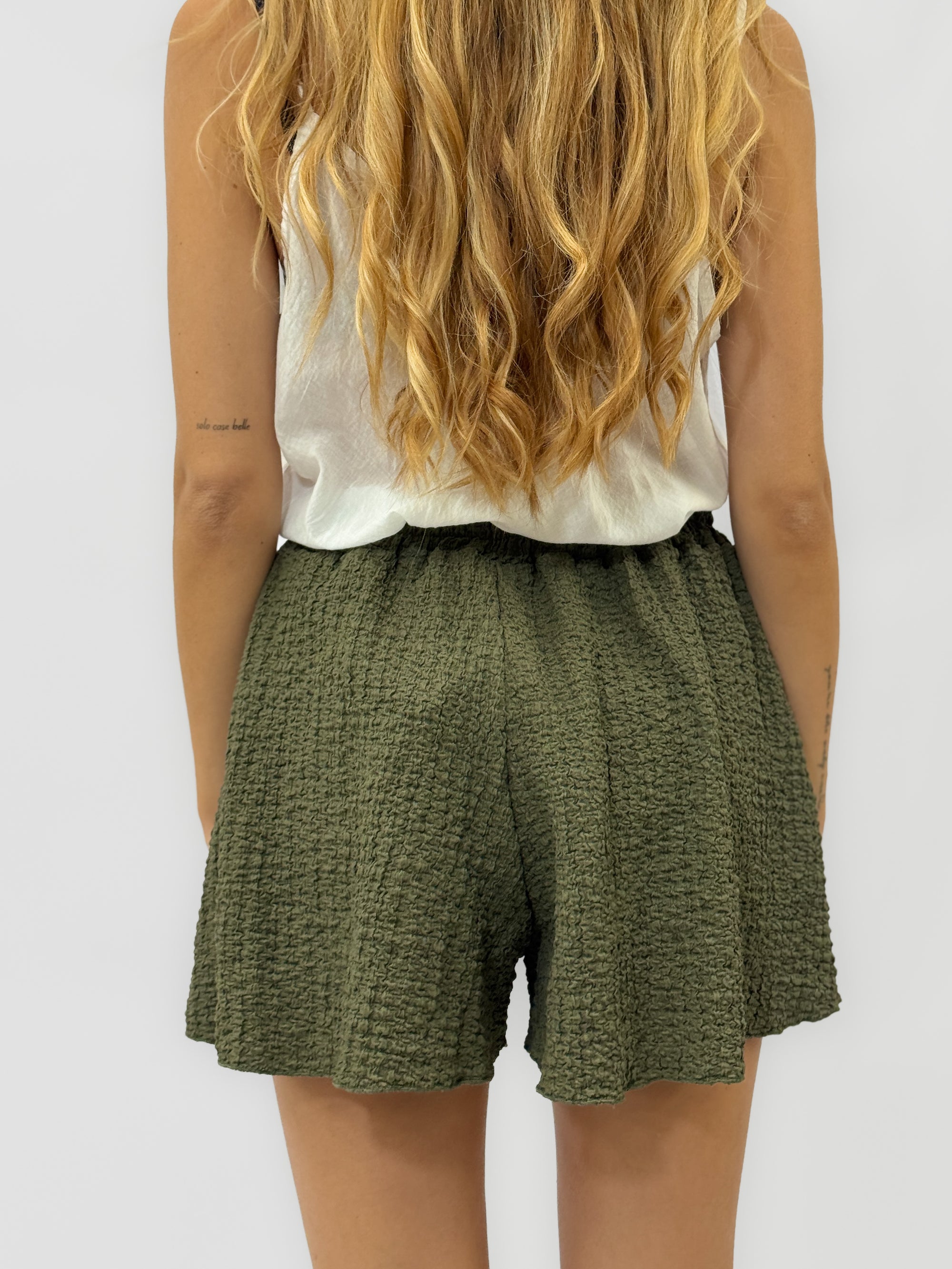 Pantaloncini Comfy in Tessuto Mosso