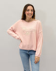 Maglia con scritto "flower"