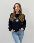 Maglia con scritto "flower"