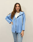 Felpa con zip taglia comoda