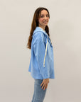 Felpa con zip taglia comoda