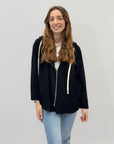 Felpa con zip taglia comoda