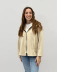 Felpa con zip taglia comoda
