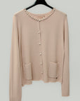 Cardigan Elegante con Bottoni Perle