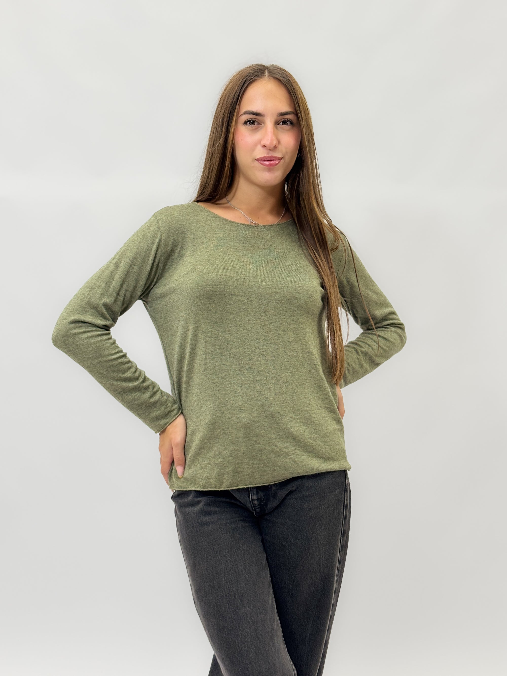 Maglia in cotone e lana