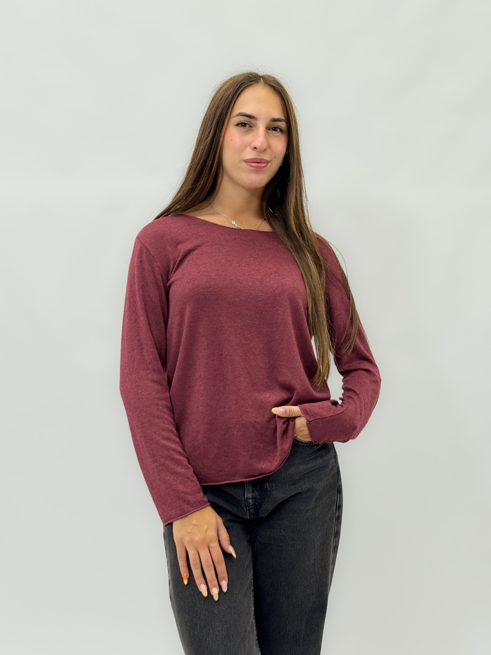 Maglia in cotone e lana