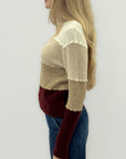 Maglione a Blocchi di Colore in Misto Lana – Morbido e Caldo maglione