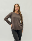 Maglia in cotone e lana