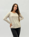 Maglia in cotone e lana