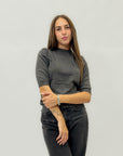 Maglia in lana mezza manica