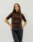 Maglia in lana mezza manica