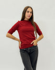 Maglia in lana mezza manica