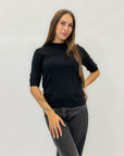 Maglia in lana mezza manica