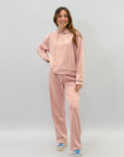 Completo felpa e pantalone con strass