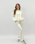 Completo felpa e pantalone con strass