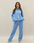 Completo felpa e pantalone con strass