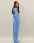 Completo felpa e pantalone con strass