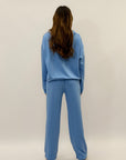 Completo felpa e pantalone con strass