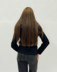 Cardigan con collo in ecopelliccia