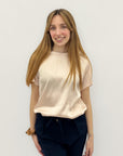 T-Shirt Satin Effetto Seta