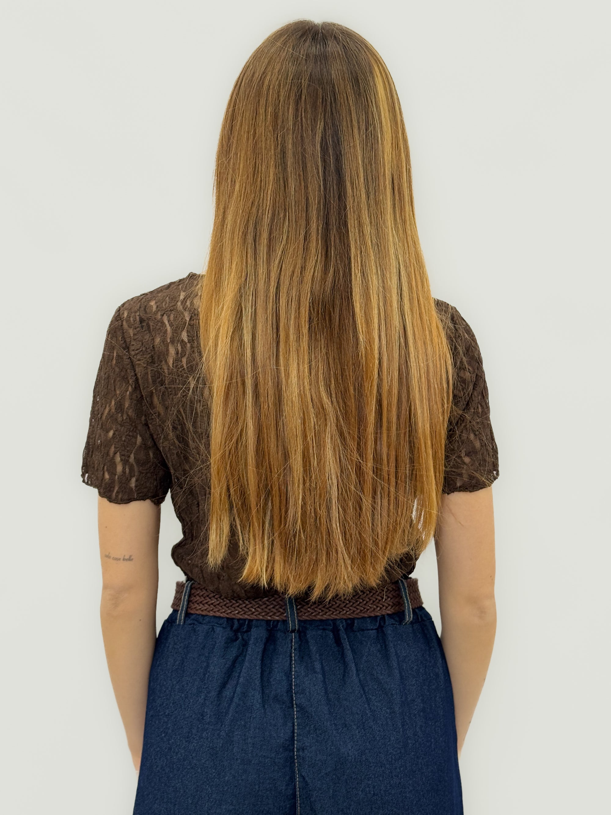T-Shirt in Pizzo Trasparente