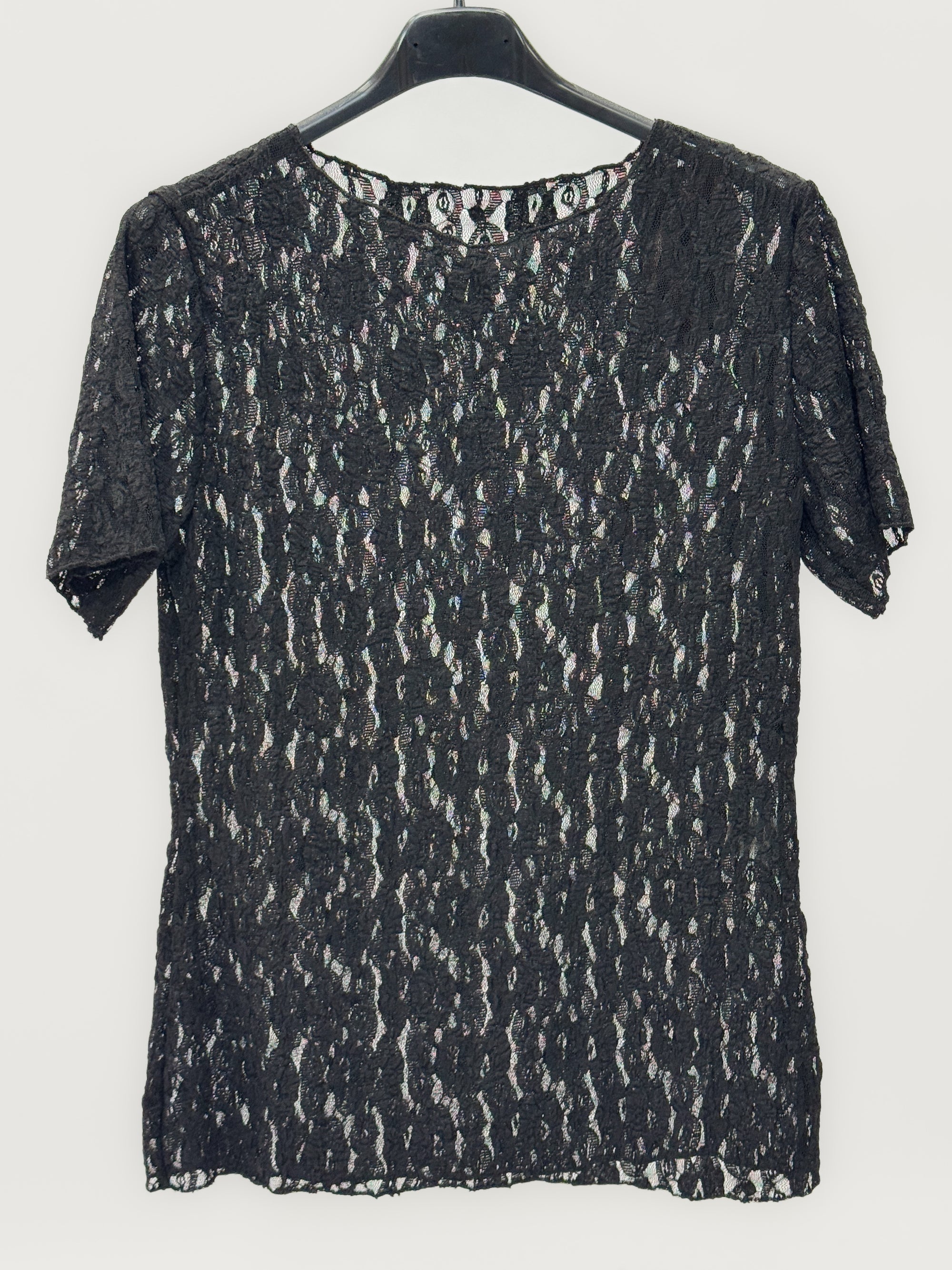 T-Shirt in Pizzo Trasparente